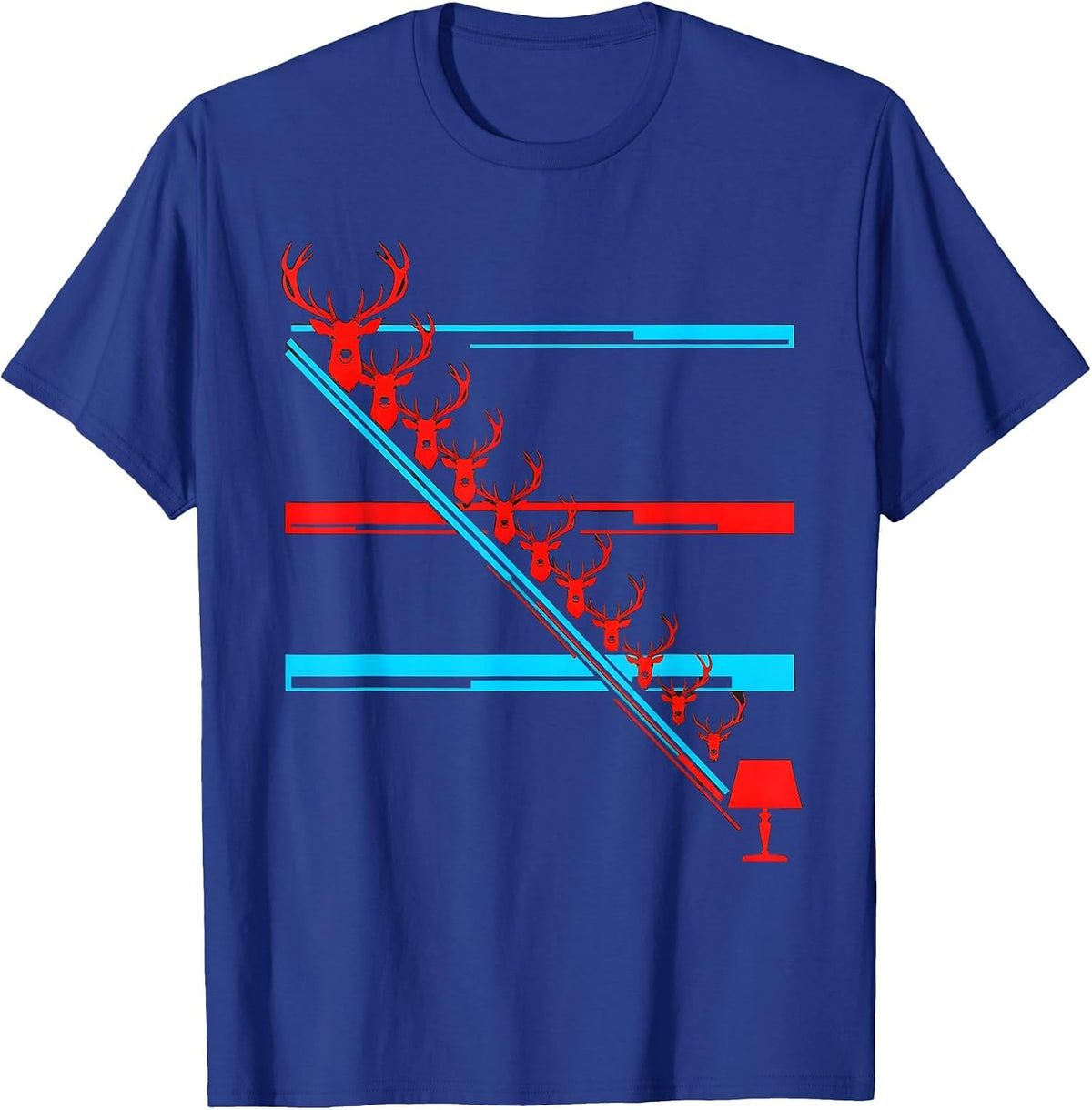 Reindeer Hunting Parts Funny Christmas Deer Hunter Humor T-Shirt - Royal Blue