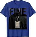Fine Brutalist Y2K Grunge Goth Alt Vintage Graphic T-Shirt - Royal Blue
