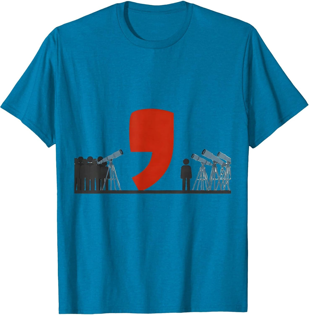 Astronomers Apostrophe Punctuation Humor Grammar Teacher T-Shirt - Sapphire Blue