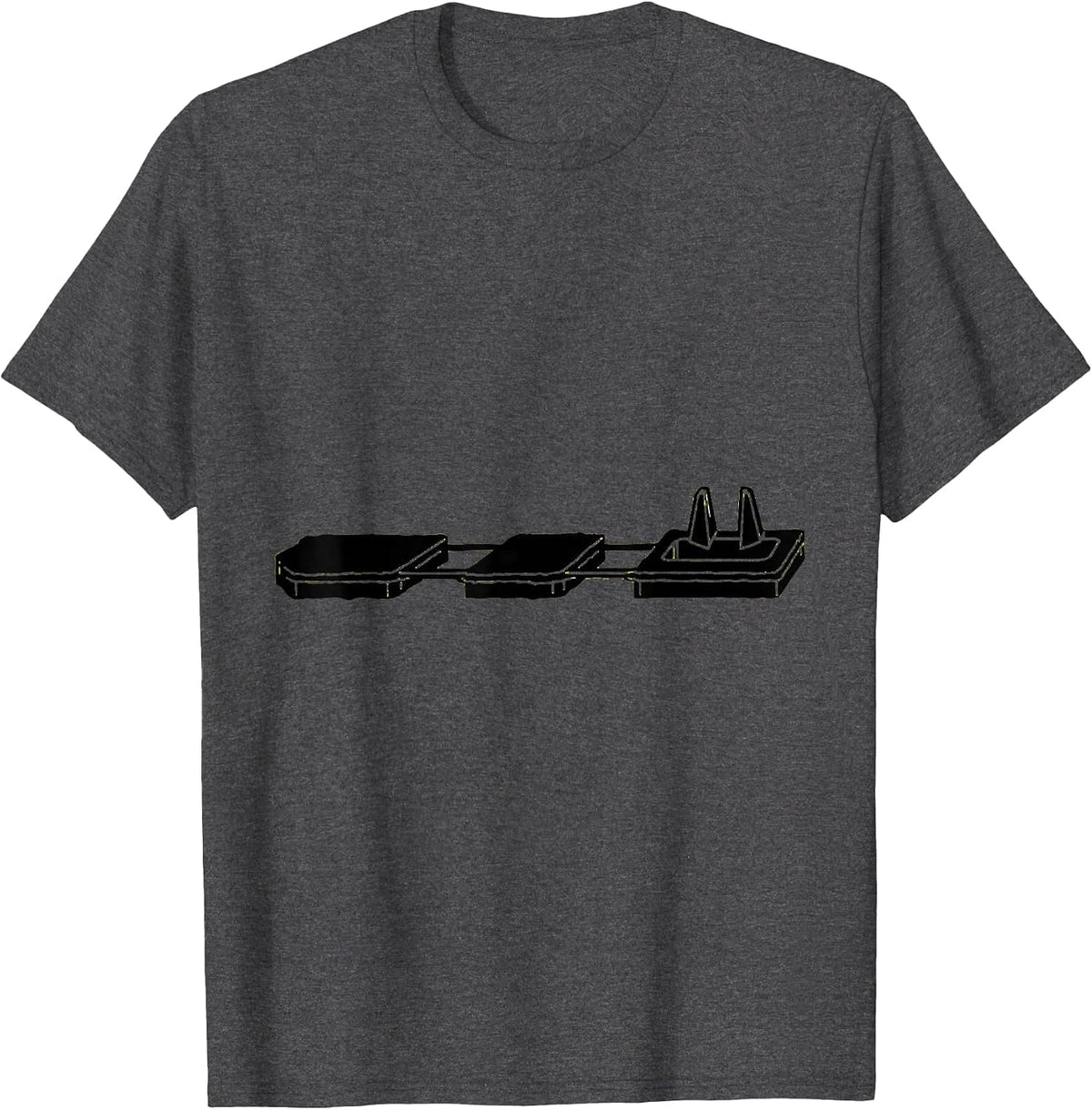 Pulse Trace Auto Mechanic Car Guy Humor T-Shirt - Dark Heather Grey