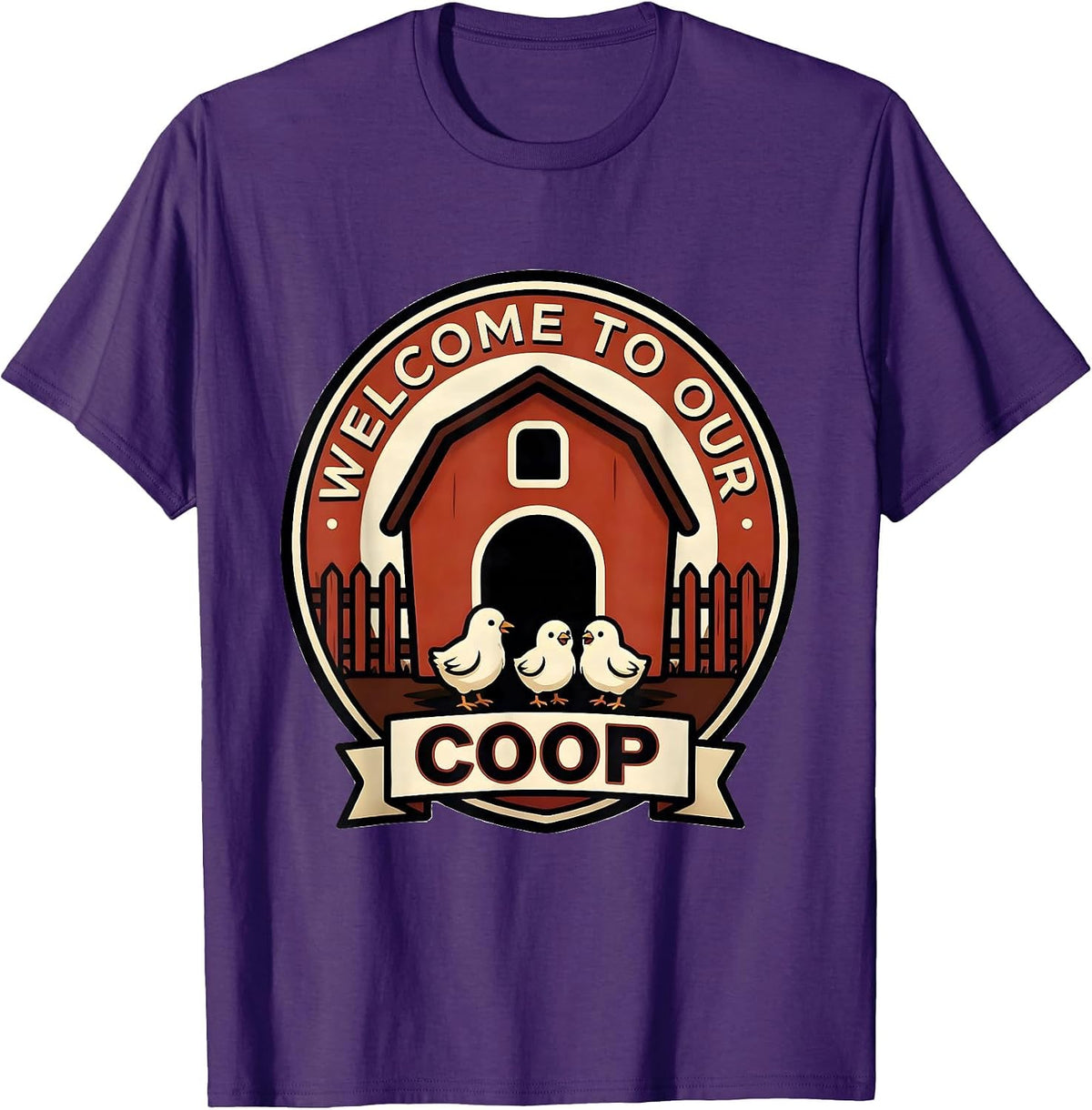 Men's Welcome To Our Coop Teacher Appreciation Preschool Classroom T-Shirt - Purple