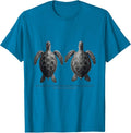 Two Shells No Confusion Funny Sea Turtle Lover Souvenir T-Shirt - Sapphire Blue