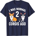 Funny Corgi Dog Lover I was Normal 2 Corgis Ago T-Shirt - Navy Blue