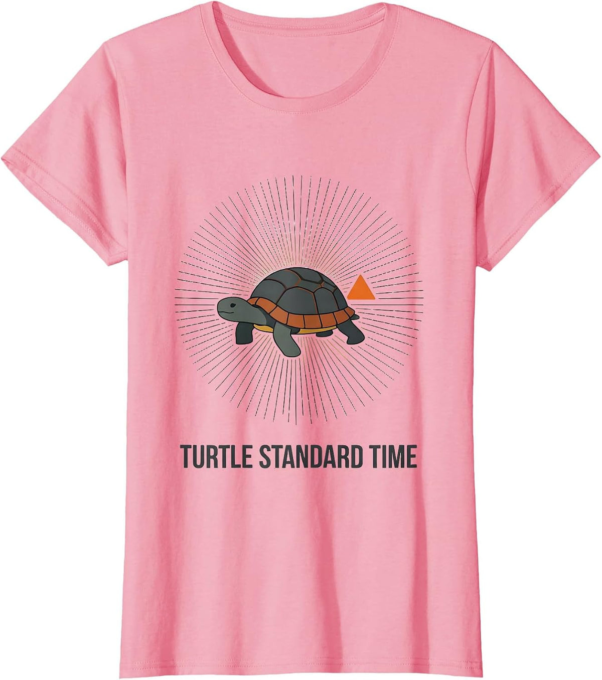 Women's Turtle Standard Time Midcentury Modern Halloween Costume T-Shirt - Pink