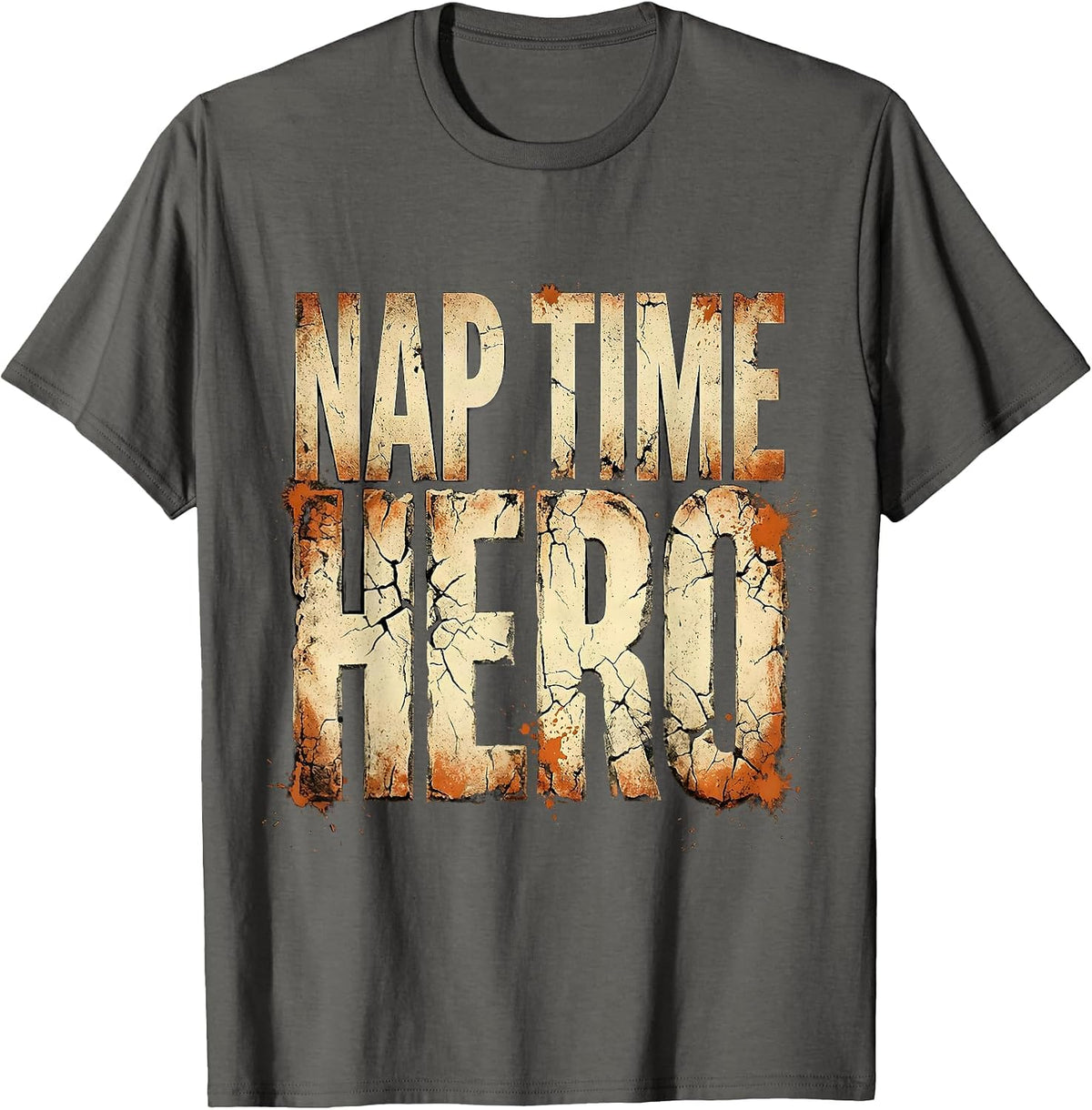 Nap Time Hero Preschool Teacher Design T-Shirt - Asphalt Grey