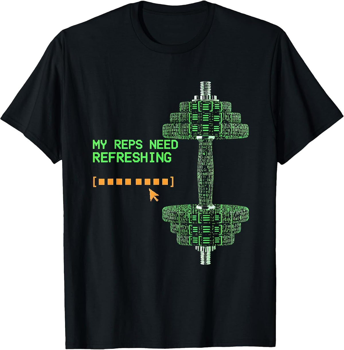 Men's My Reps Need Refreshing Funny Gym Workout Weightlifting T-Shirt - Black