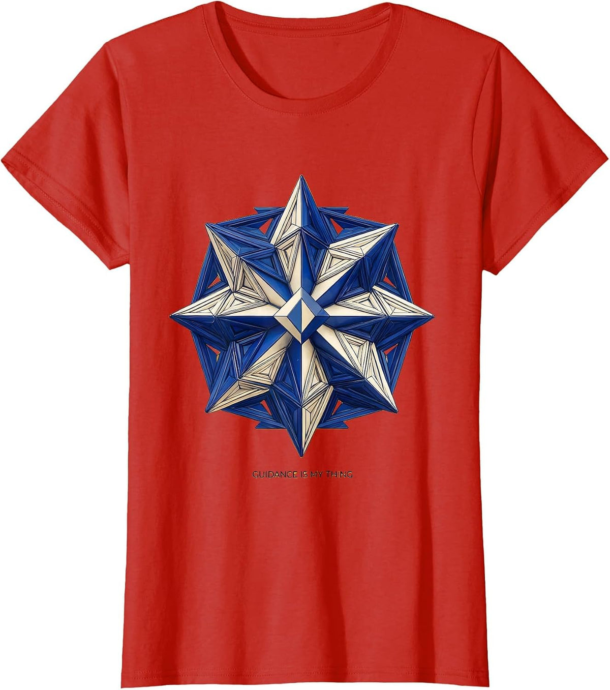Women's Guidance Is My Thing School Counselor Design T-Shirt - Red
