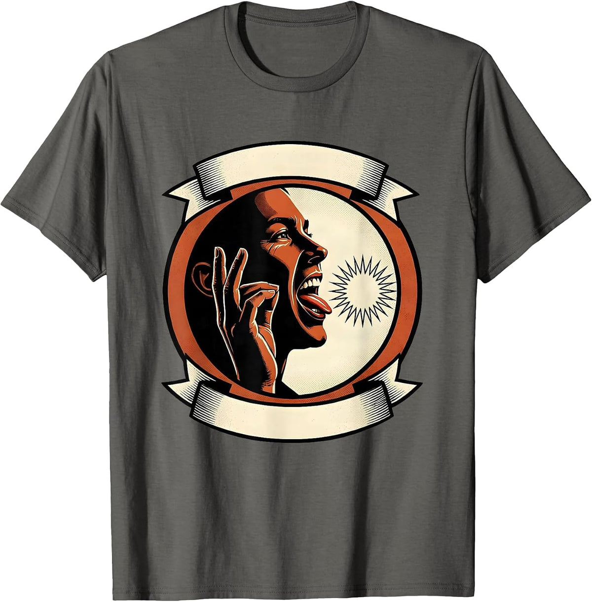 Men's Confident Speech Language Pathologist SLP Cute Retro T-Shirt - Asphalt Grey