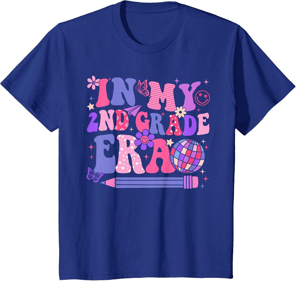 in My 2nd Second Grade Era Back to School Teacher Women Girl T-Shirt - Royal Blue