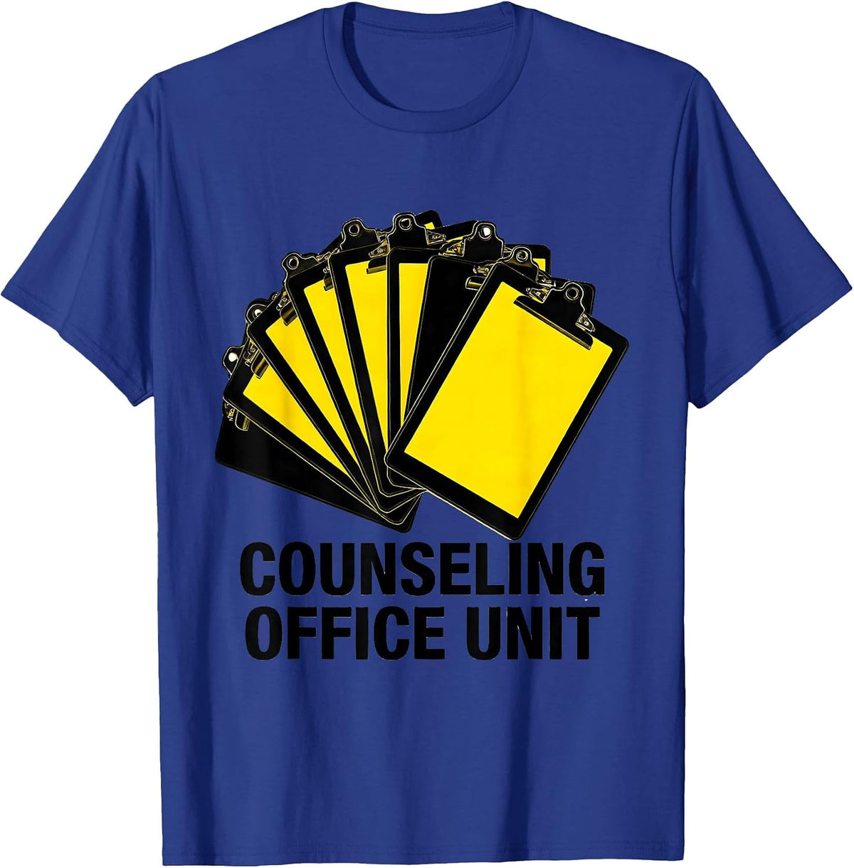 Men's Counseling Office Unit Retro Groovy School Counselor Humor T-Shirt - Royal Blue