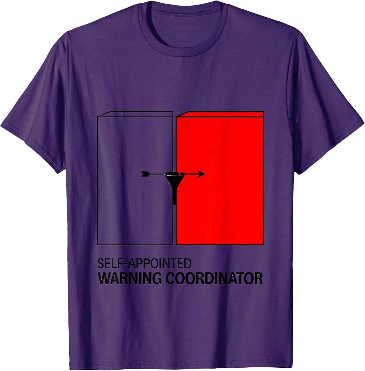 Men's Self-Appointed Warning Coordinator Funny Storm Chaser T-Shirt - Purple