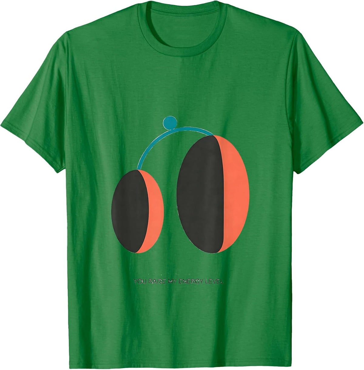 Men's You Raise My Energy Level Funny Science Nerd Pun T-Shirt - Kelly Green