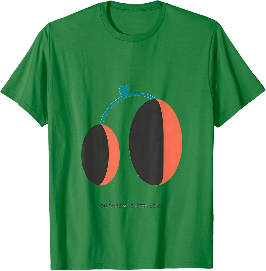 Men's You Raise My Energy Level Funny Science Nerd Pun T-Shirt - Kelly Green