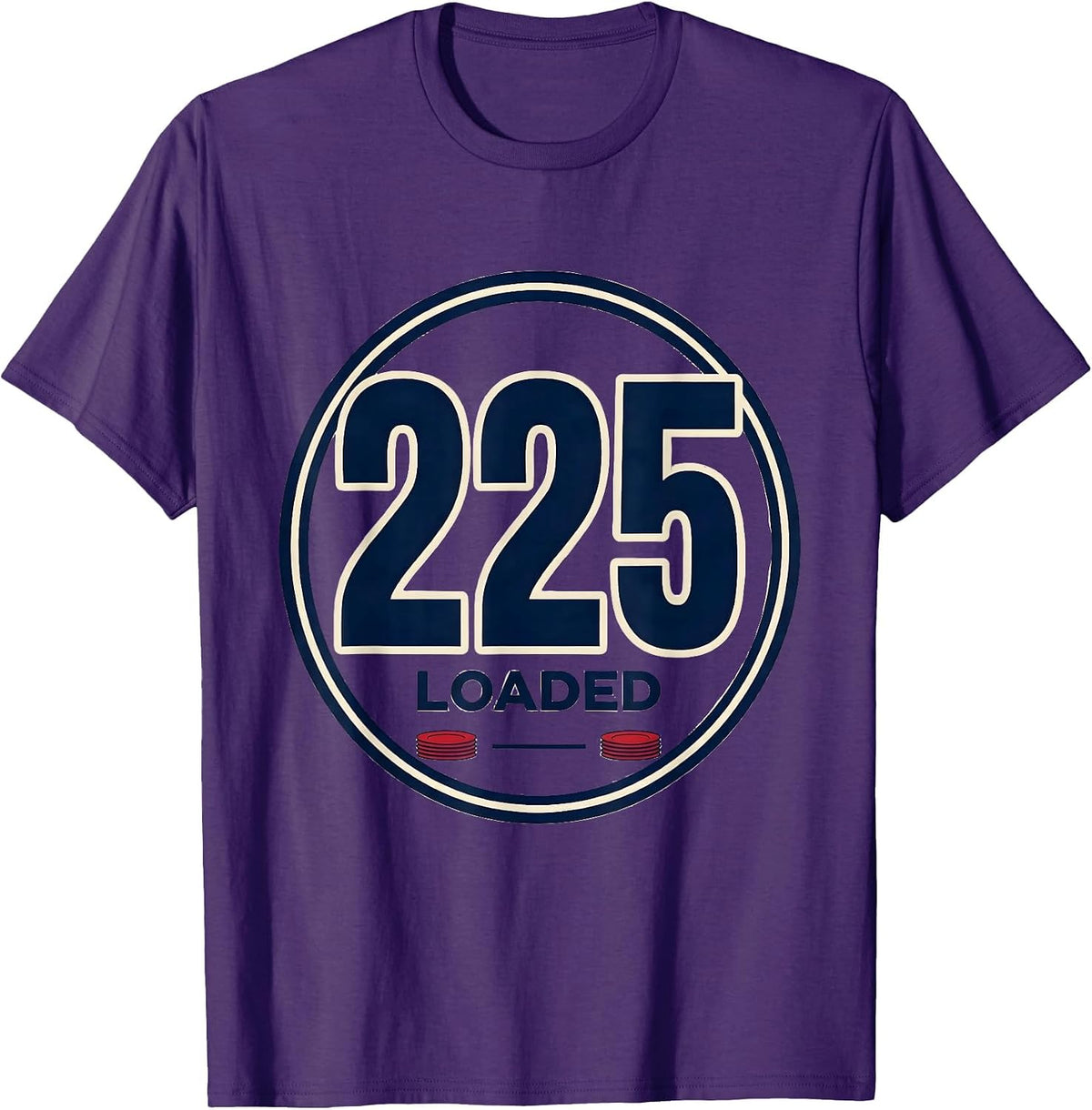 Men's 225 Loaded Sports Jersey Number Fan Gear T-Shirt - Purple