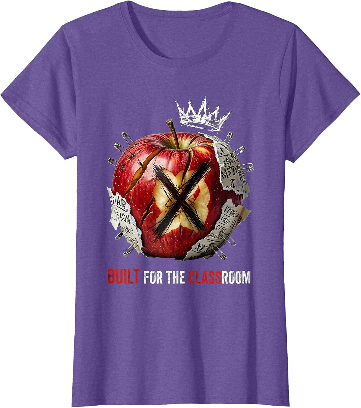 Built for the Classroom Second Grade Teacher T-Shirt - Purple Heather