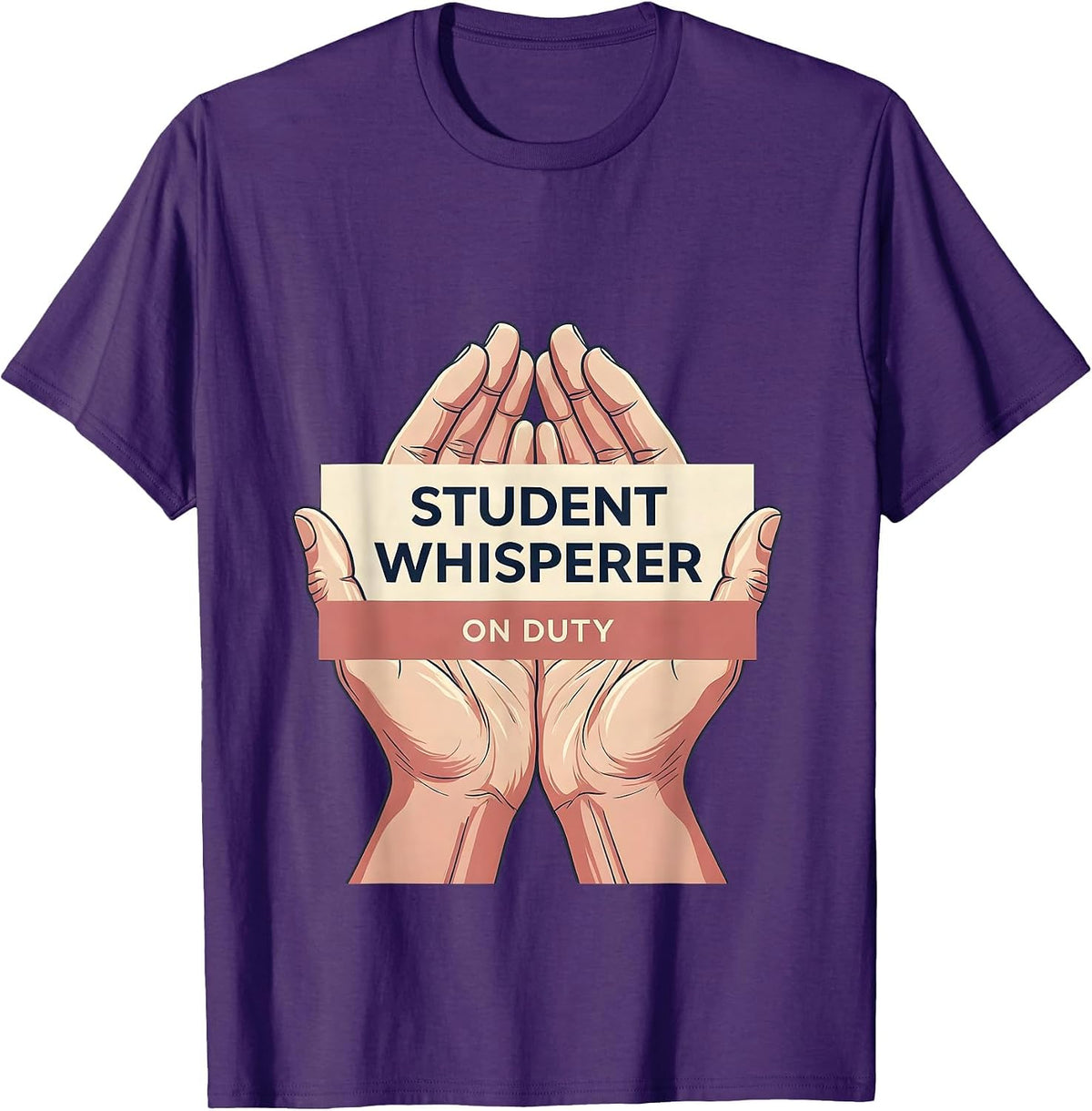 Student Whisperer On Duty School Counselor Design T-Shirt - Purple