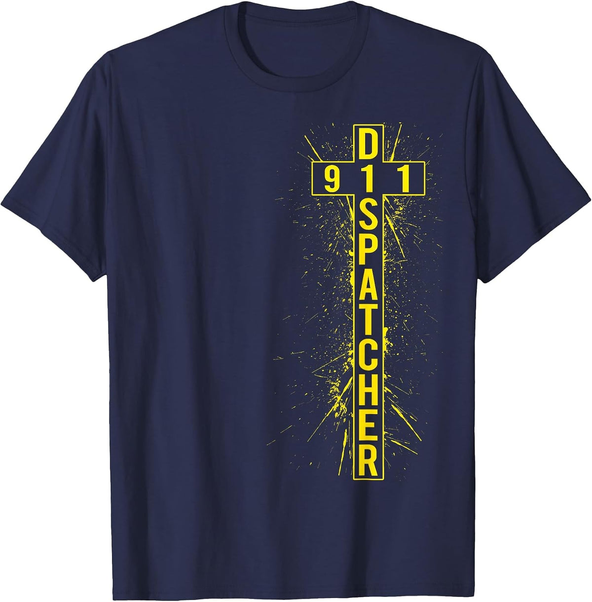 Christian 911 Dispatcher T-Shirt - Navy Blue