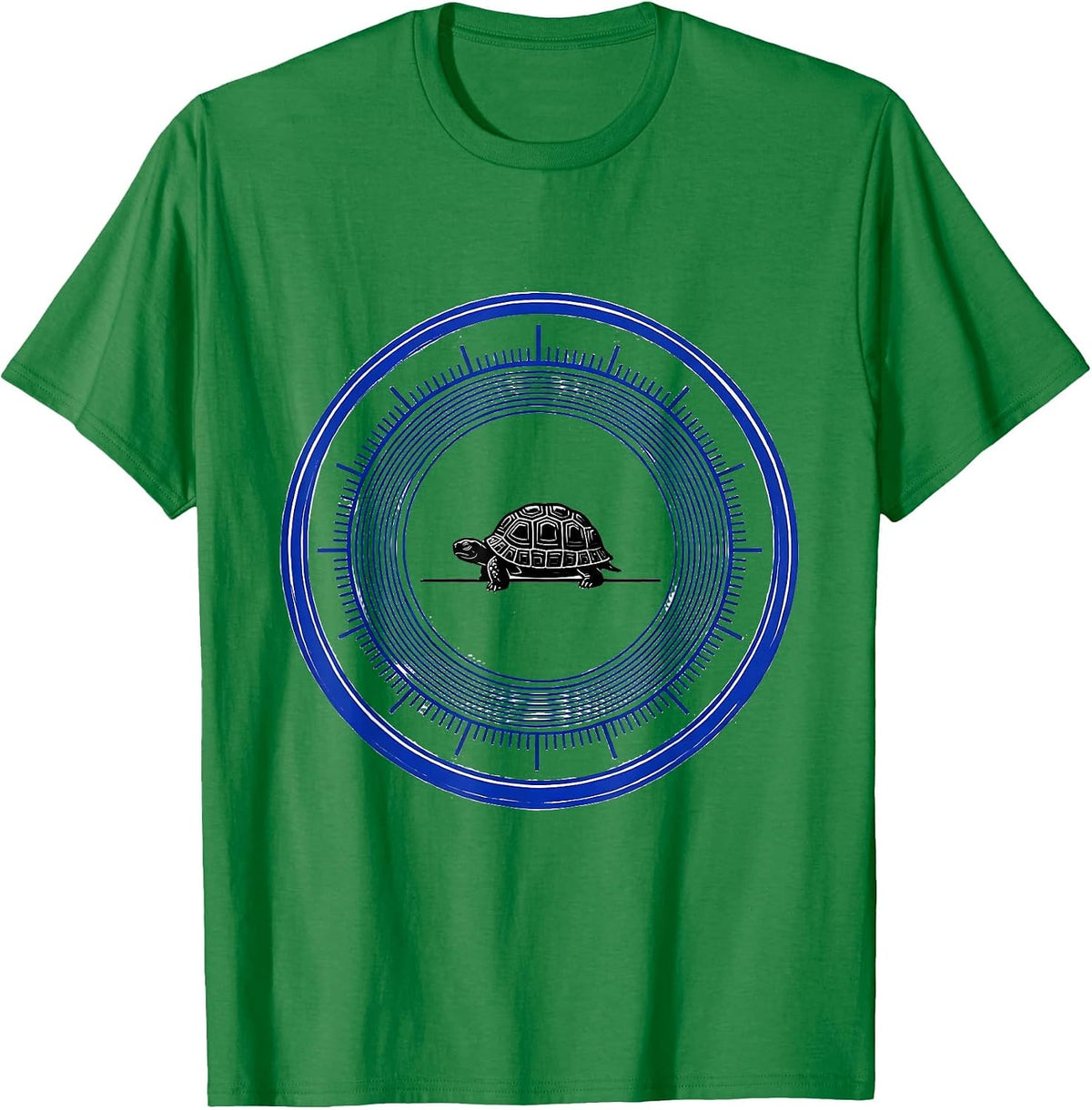Men's Sealed Turtle Badge Swiss International Animal Lover T-Shirt - Kelly Green