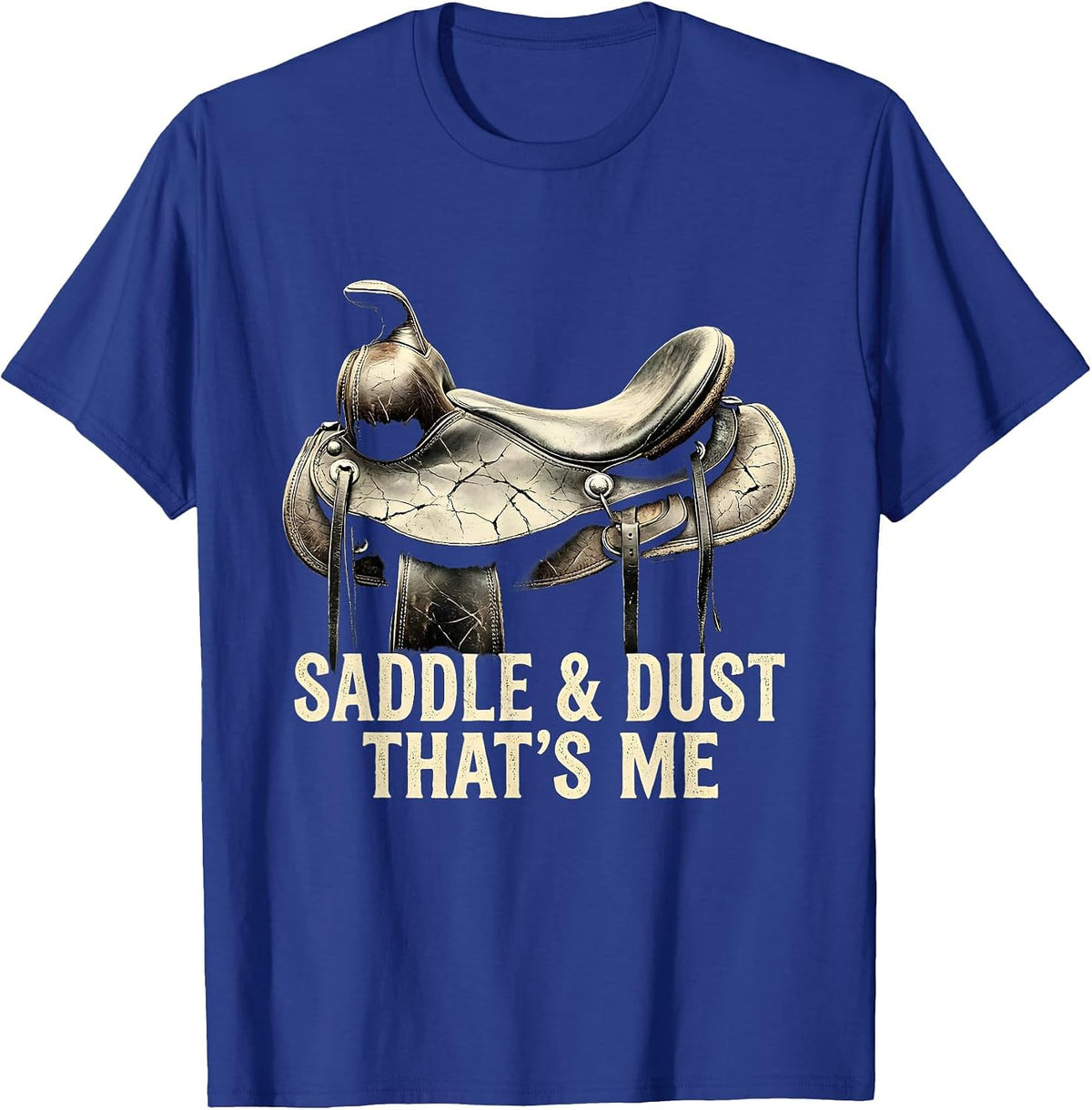 Saddle & Dust That's Me Boho Western Cowgirl Rodeo Pride T-Shirt - Royal Blue