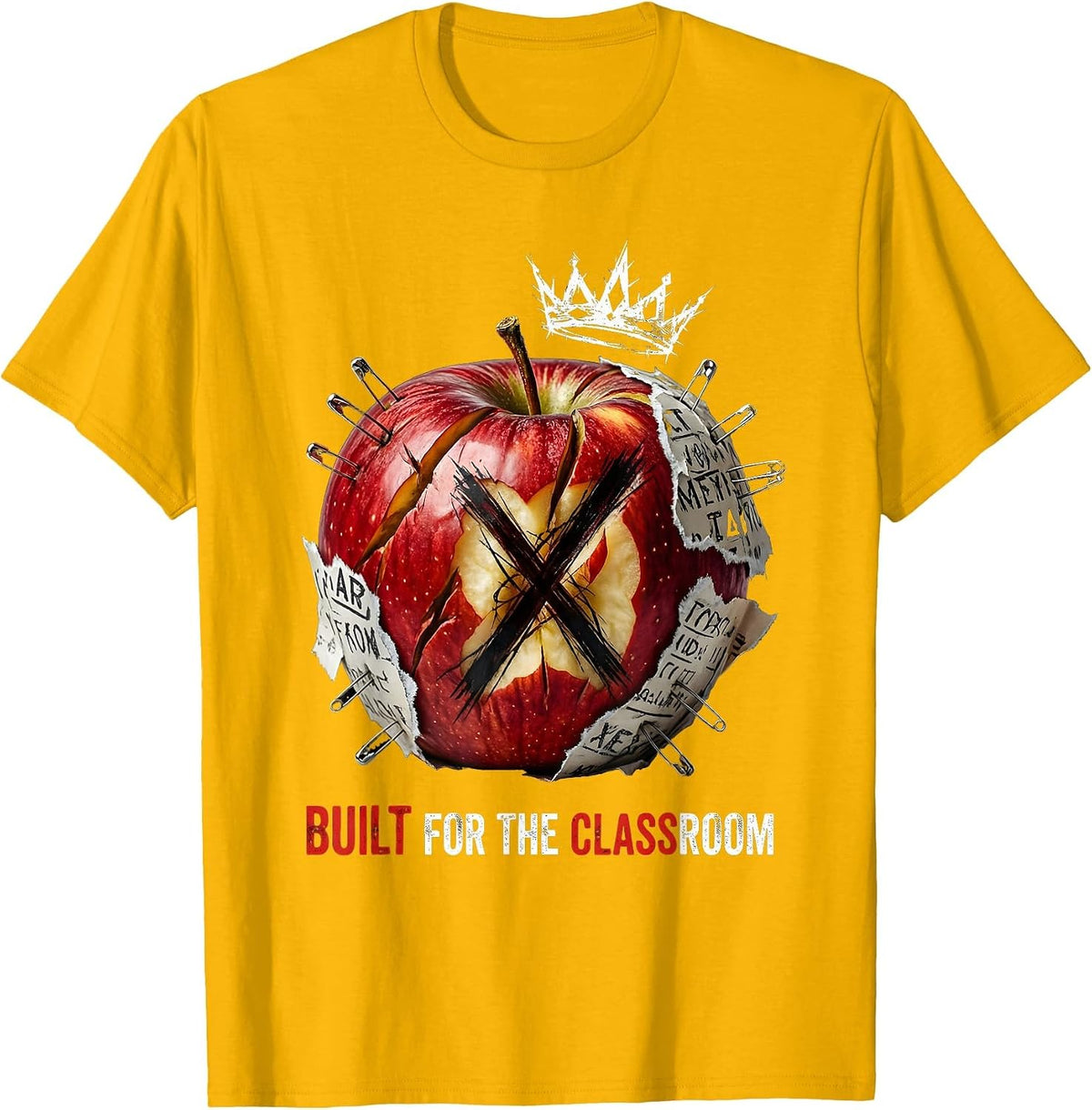 Built for the Classroom Second Grade Teacher T-Shirt - Golden Yellow