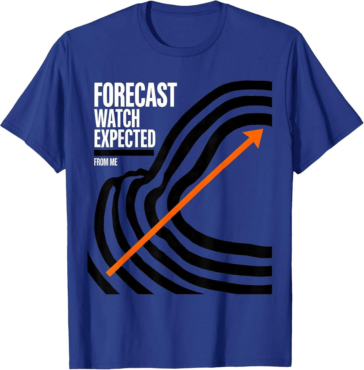 Men's Forecast Watch Expected From Me Brutalist Graphic Storm T-Shirt - Royal Blue