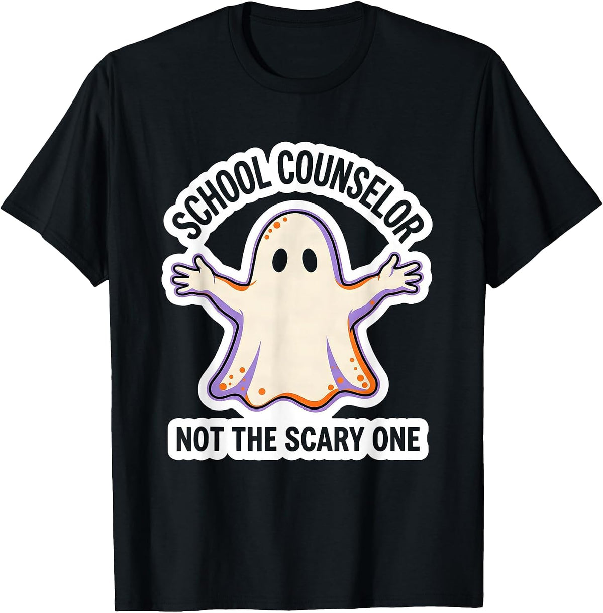 Men's School Counselor—Not The Scary One Funny Halloween Mental T-Shirt - Black
