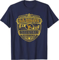 Jesus Shirt - Samson By His Strength Tee T-Shirt - Navy Blue