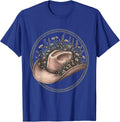 Cowgirl Hat Wildflowers Rodeo Illustration T-Shirt - Royal Blue
