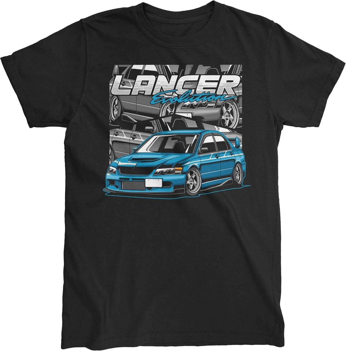 Mitsubishi Evolution T-Shirt | Japanese Racing Engine Short Sleeve Shirts Gift Car Lovers Automotive Enthusiasts Unisex