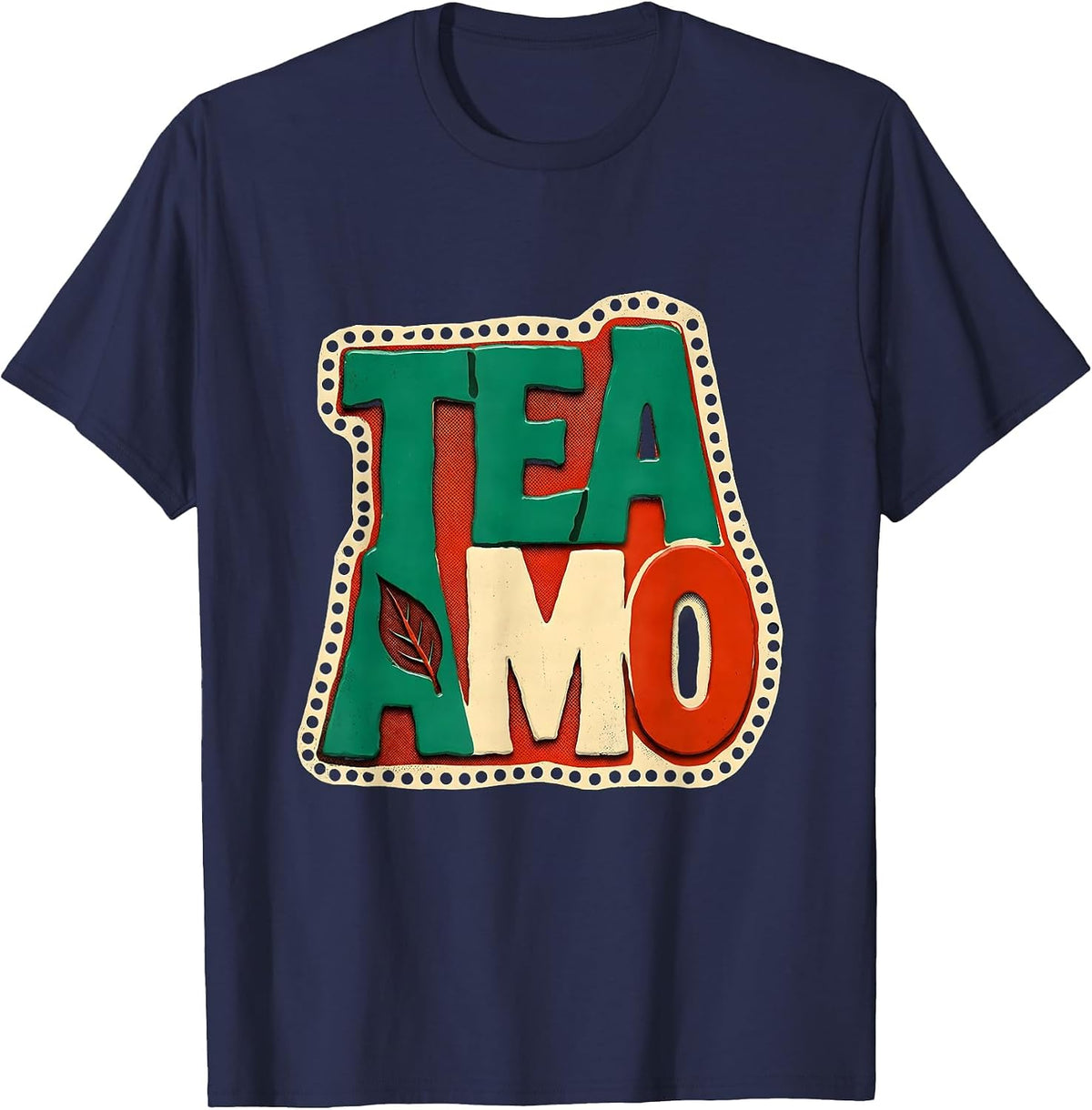 Men's Tea Amo Funny Spanish Pun Cinco De Mayo Party Humor T-Shirt - Navy Blue