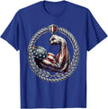 President Pride Labor Day Flexed Arm Patriotic Design T-Shirt - Royal Blue
