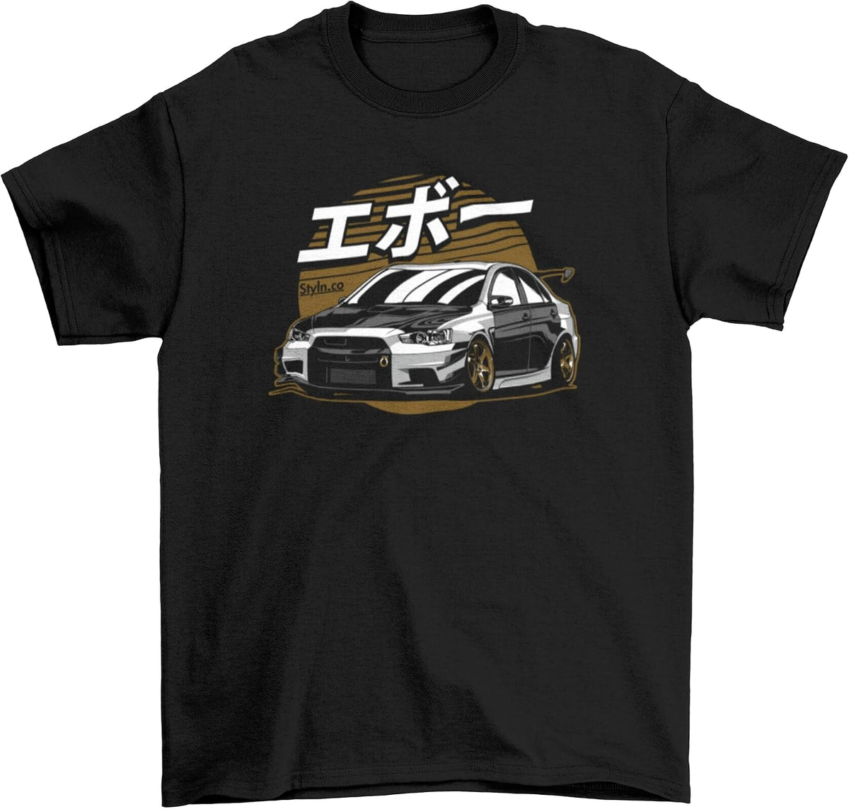 Mitsubishi Evolution T-Shirt | Japanese Racing Engine Short Sleeve Shirts Gift Car Lovers Automotive Enthusiasts Unisex