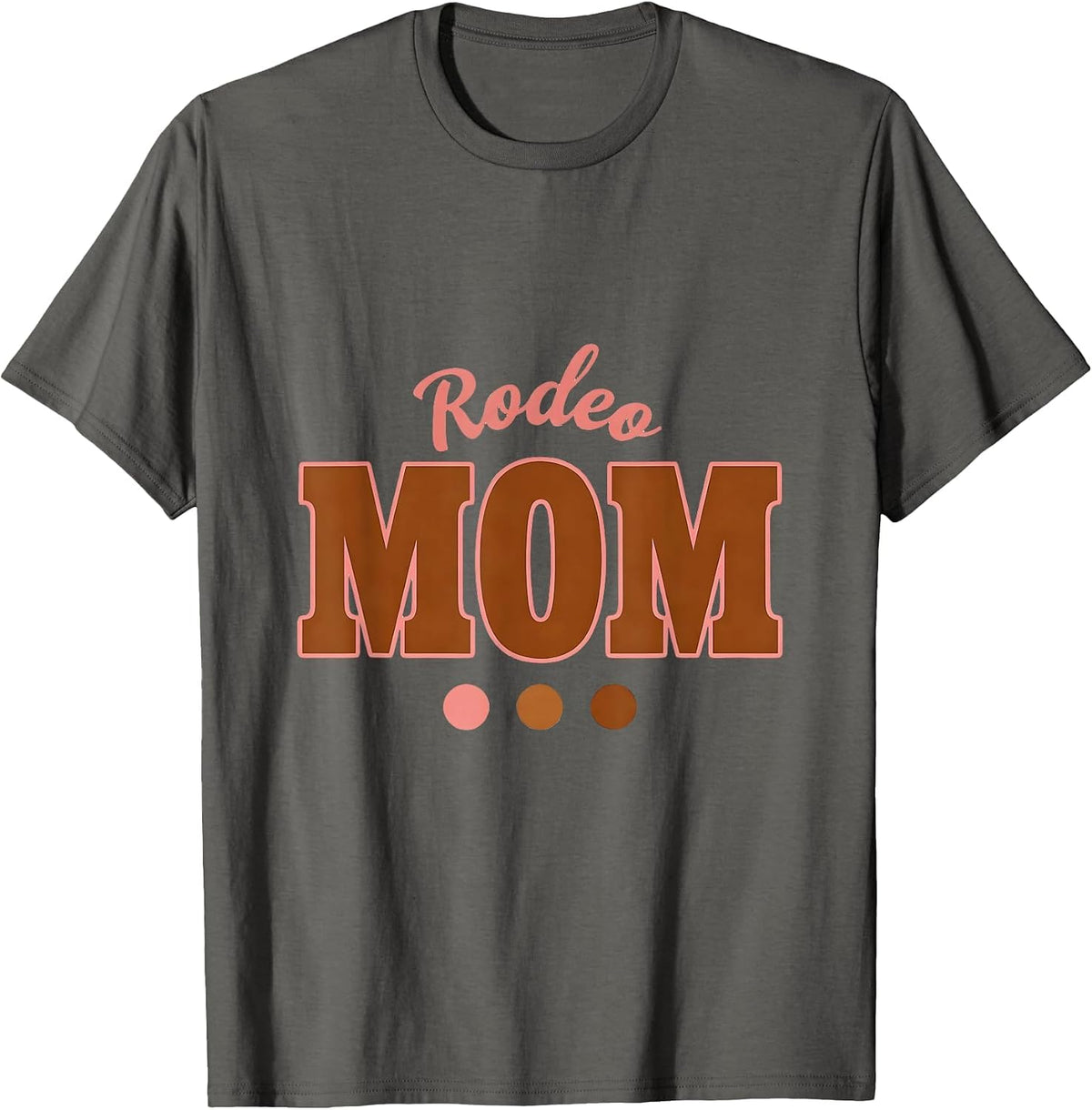 Rodeo Mom Family Matching Birthday Party Cowgirl Theme T-Shirt - Asphalt Grey
