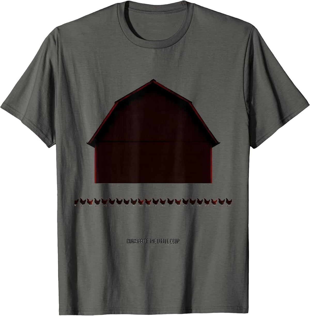 Curator Of The Little Coop Cute Teacher Chicken Preschool T-Shirt - Asphalt Grey