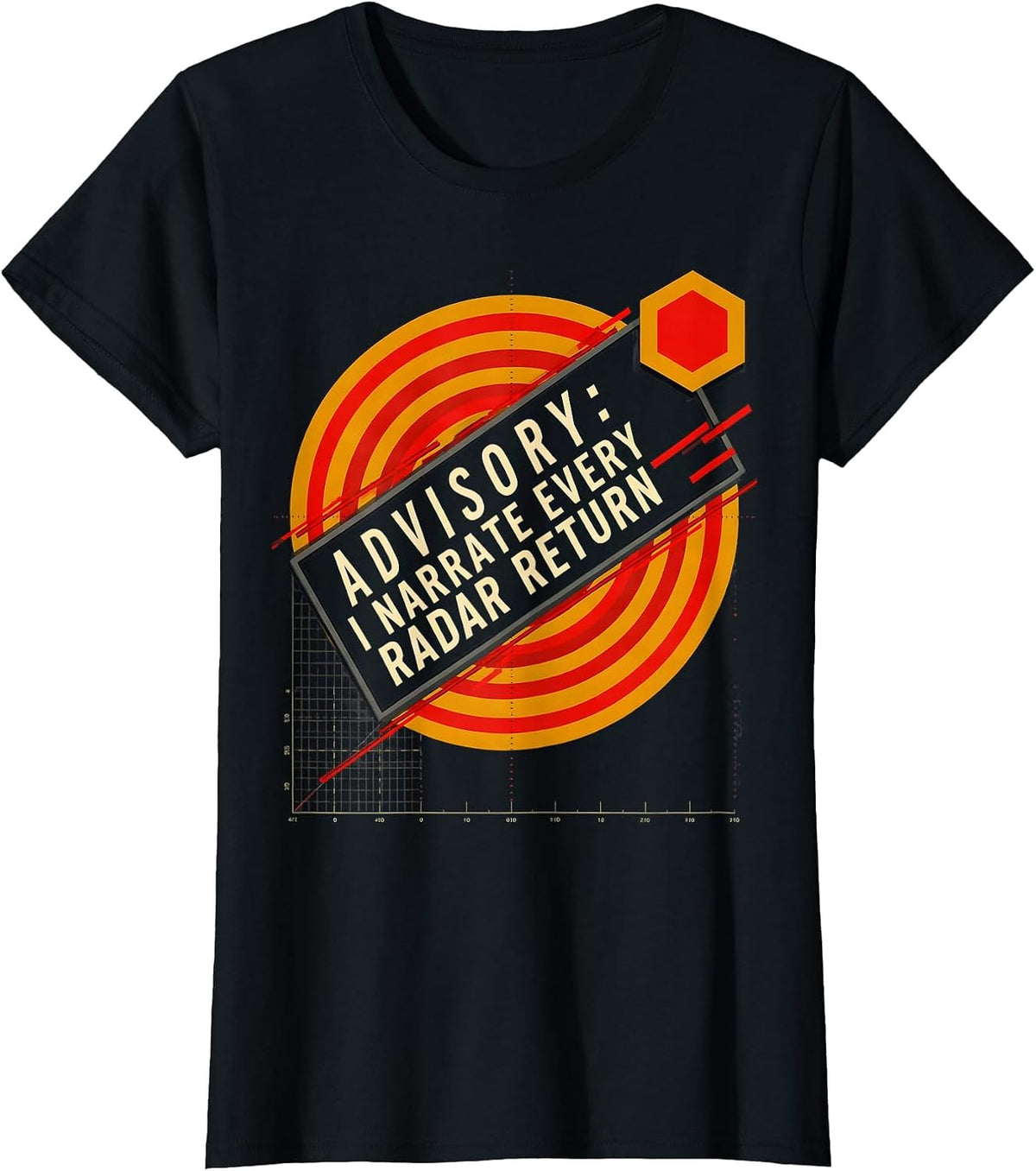 Advisory: I Narrate Every Radar Return Funny Storm Chaser T-Shirt - Black