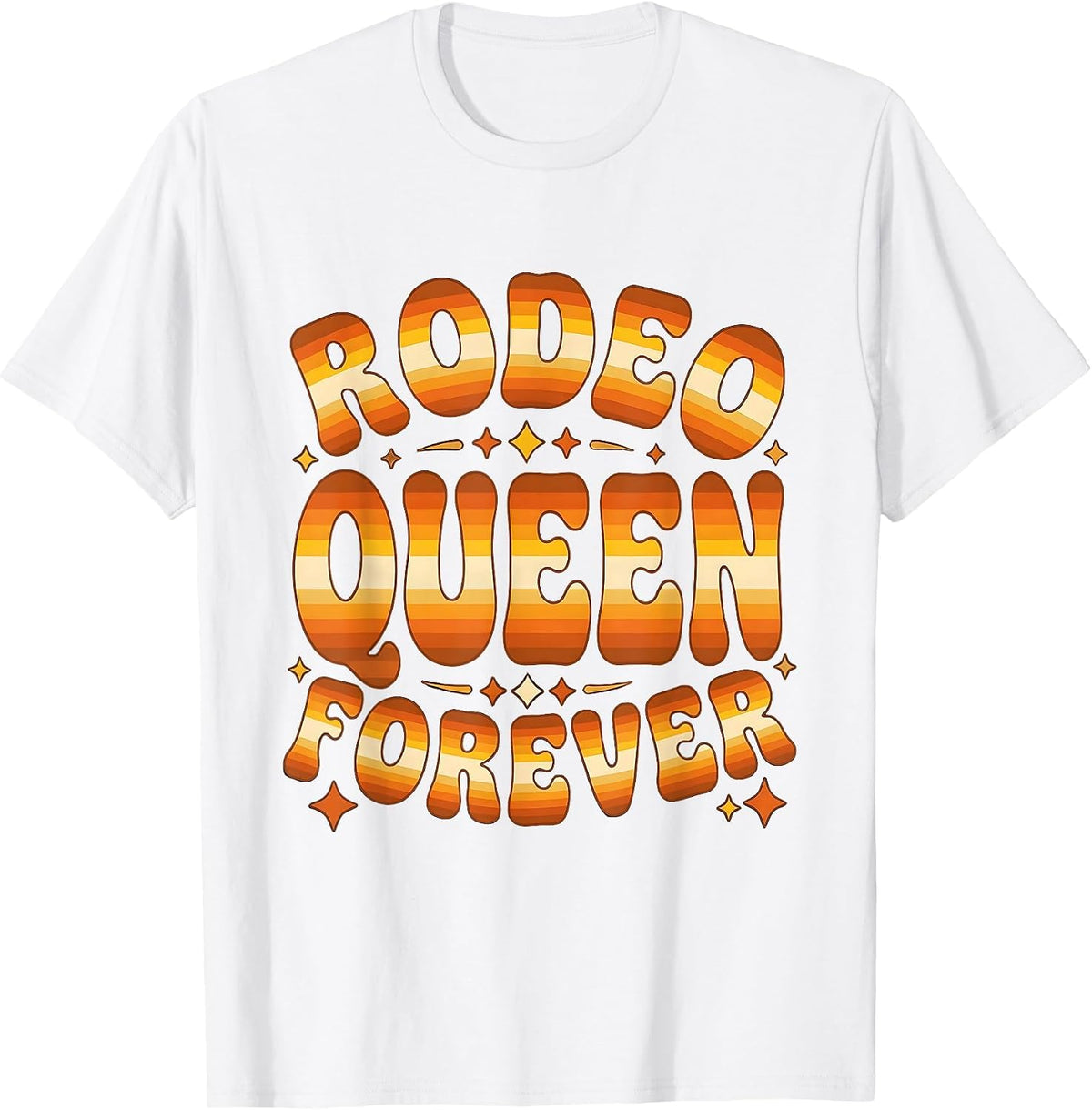 Men's Rodeo Queen Forever Cowgirl Design T-Shirt - White