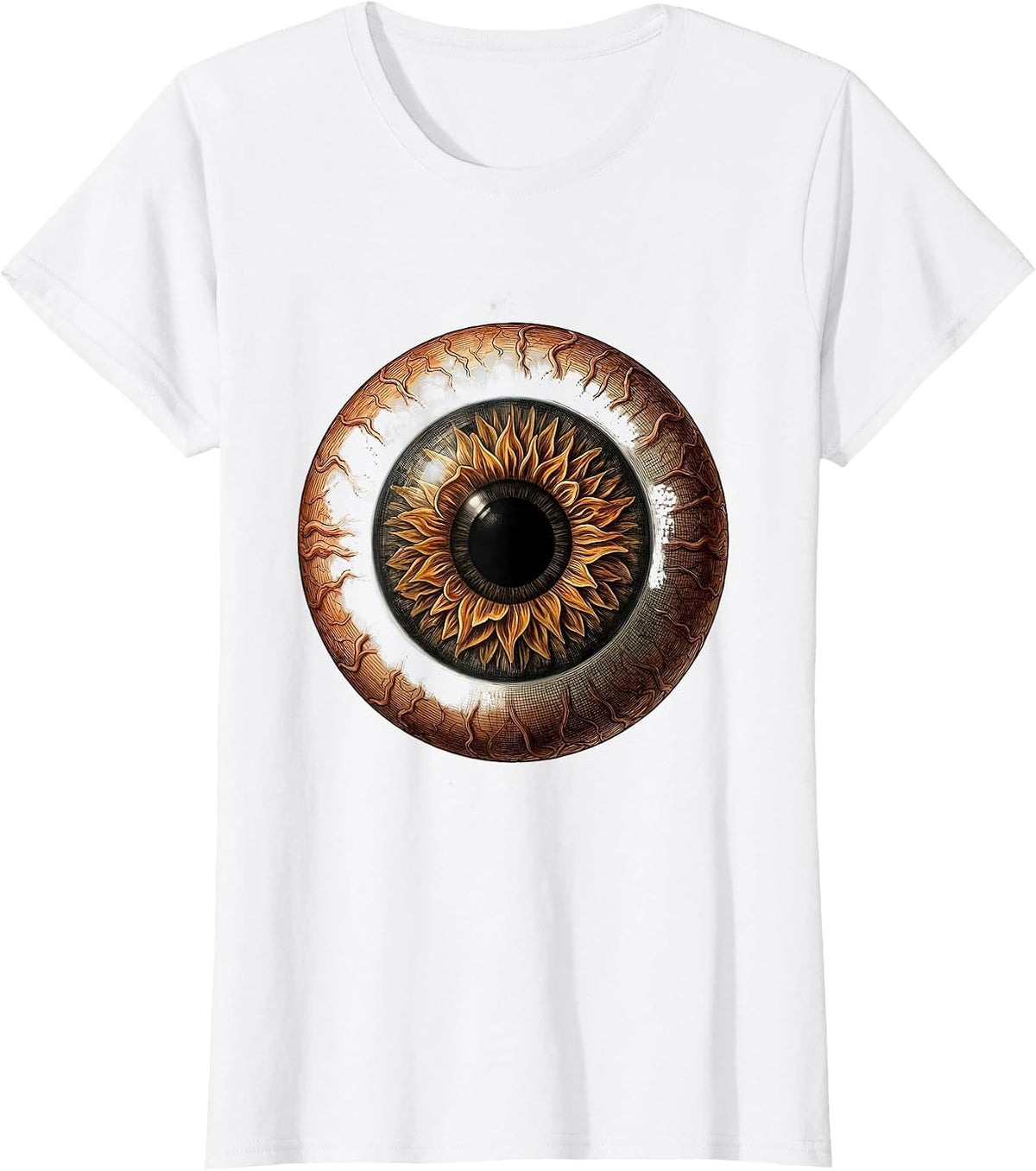 Solar Eye Science Teacher Graphic Design T-Shirt - White