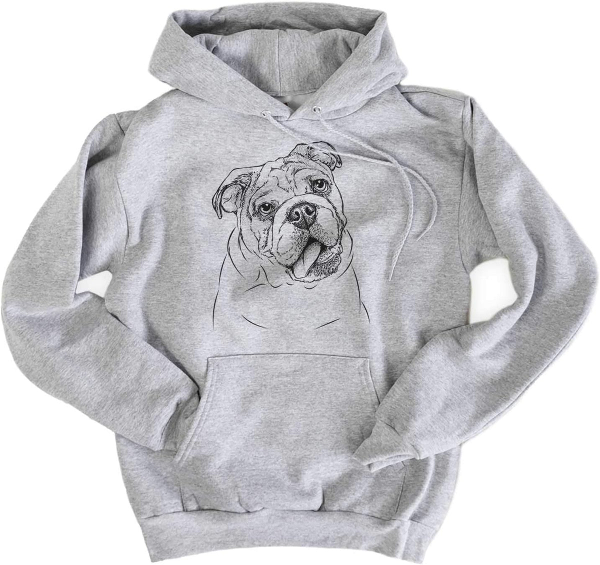 Bare Benson the English Bulldog Dog Triblend T-Shirt - Unisex Pullover Hoodie Sweatshirt