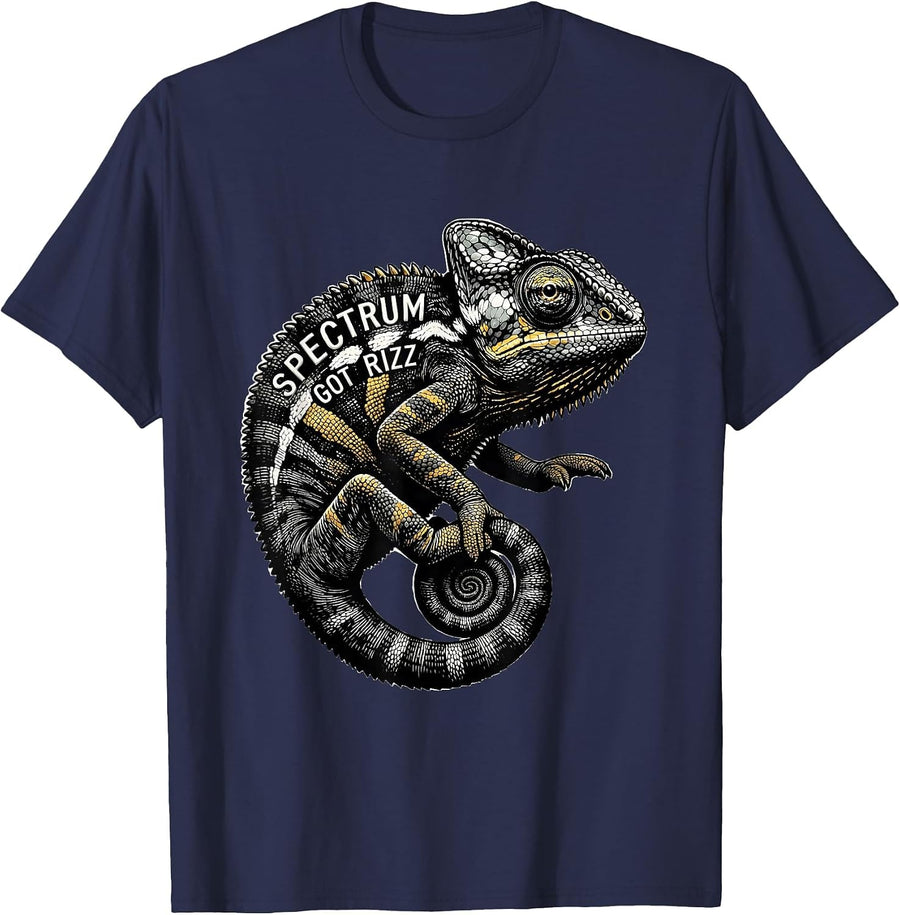 Spectrum Got Rizz Autism Awareness Design T-Shirt - Navy Blue