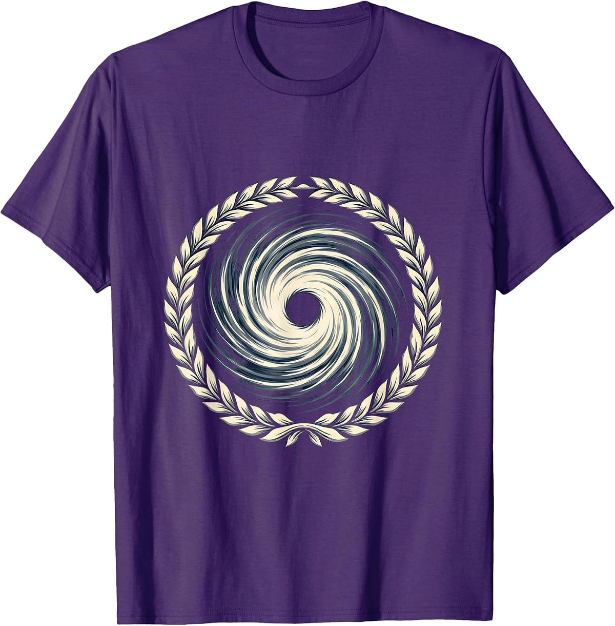 Men's Gulf of America Hurricane Eye Aerial View T-Shirt - Purple