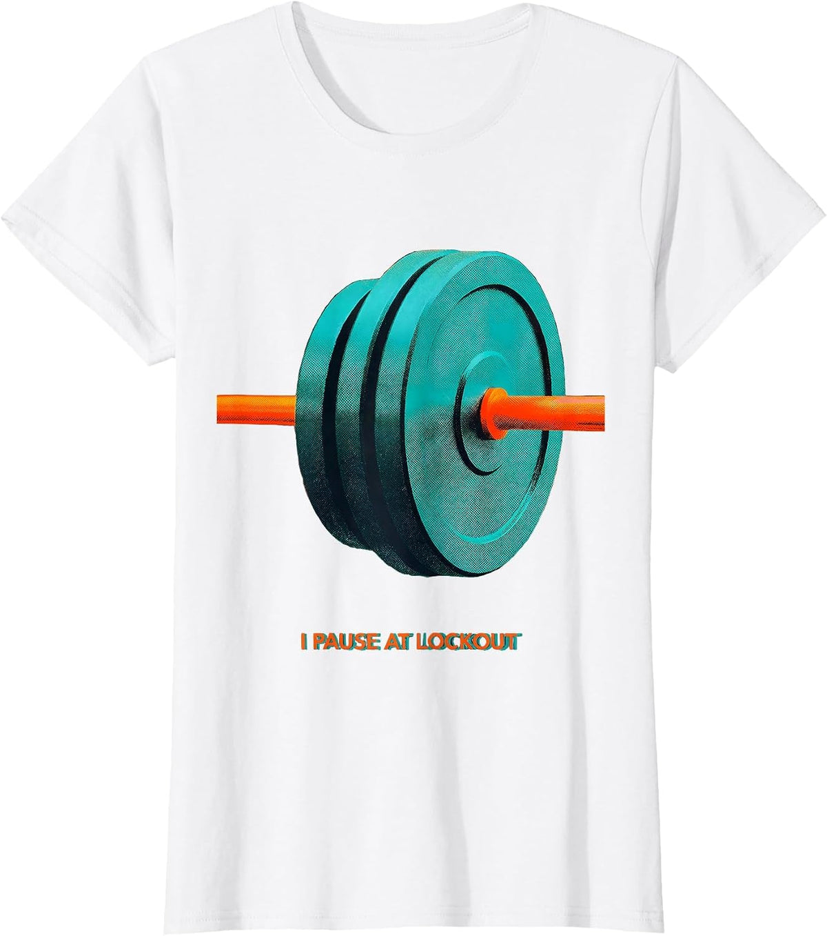I Pause At Lockout Funny Gym Workout Weightlifting Meme T-Shirt - White