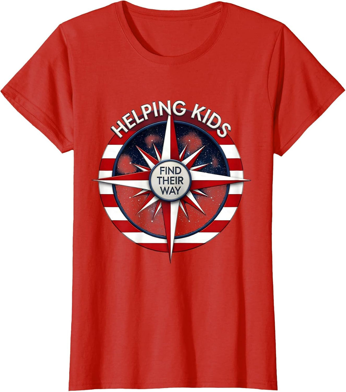 Helping Kids Find Their Way School Counselor T-Shirt - Red