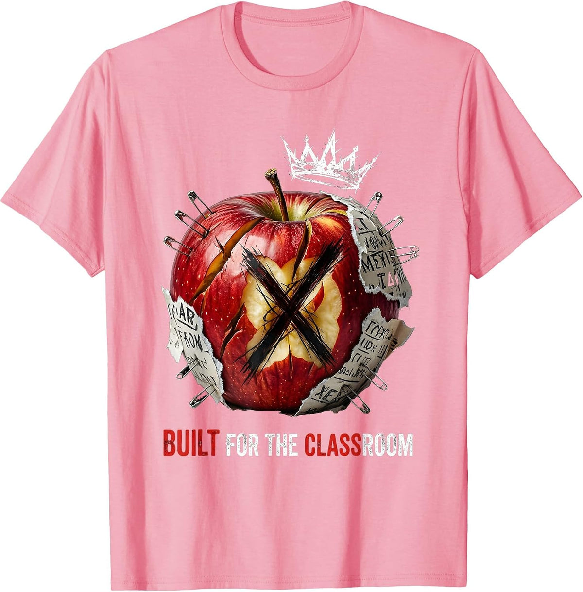 Built for the Classroom Second Grade Teacher T-Shirt - Pink