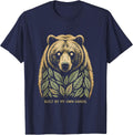 Built By My Own Hands Blue Collar Pride Design T-Shirt - Navy Blue
