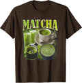 Matcha Vintage Rap Funny for Men Women T-Shirt - Brown