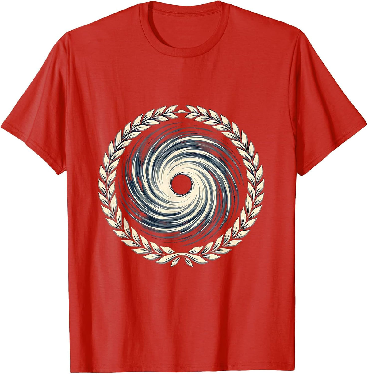Men's Gulf of America Hurricane Eye Aerial View T-Shirt - Red