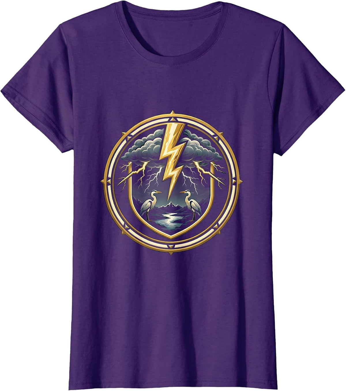 Catatumbo Lightning Storm Venezuela Night Art T-Shirt - Purple