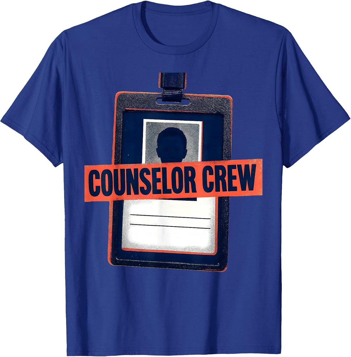Men's Counselor Crew Funny Teacher First Day of School Staff Gift T-Shirt - Royal Blue