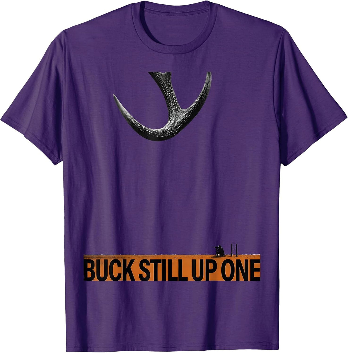 Men's Buck Still Up One Funny Deer Hunting Dad Humor Hunting T-Shirt - Purple