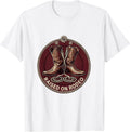 Men's Raised on Rodeo Western Cowgirl Design T-Shirt - White